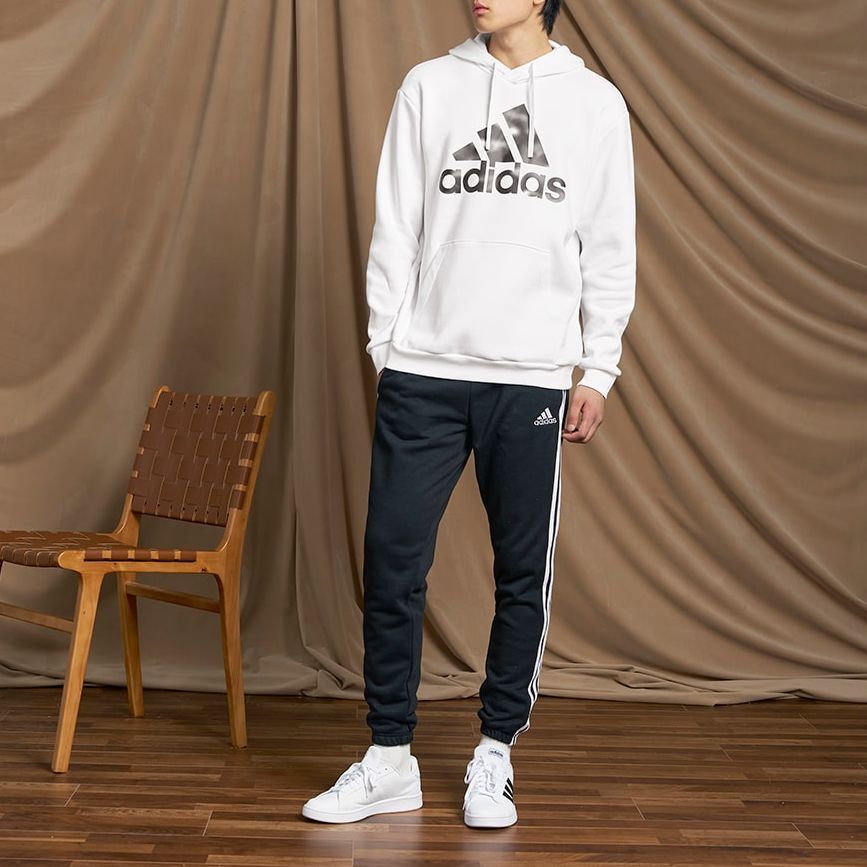 Camo Print French Terry Hoodie 'White'