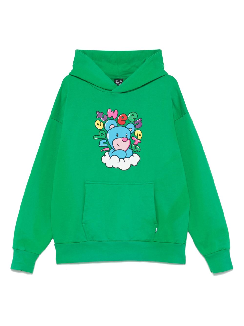 Graphic-print hoodie - Green