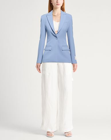 Woman Blazer Light blue Size S Polyester, Elastane