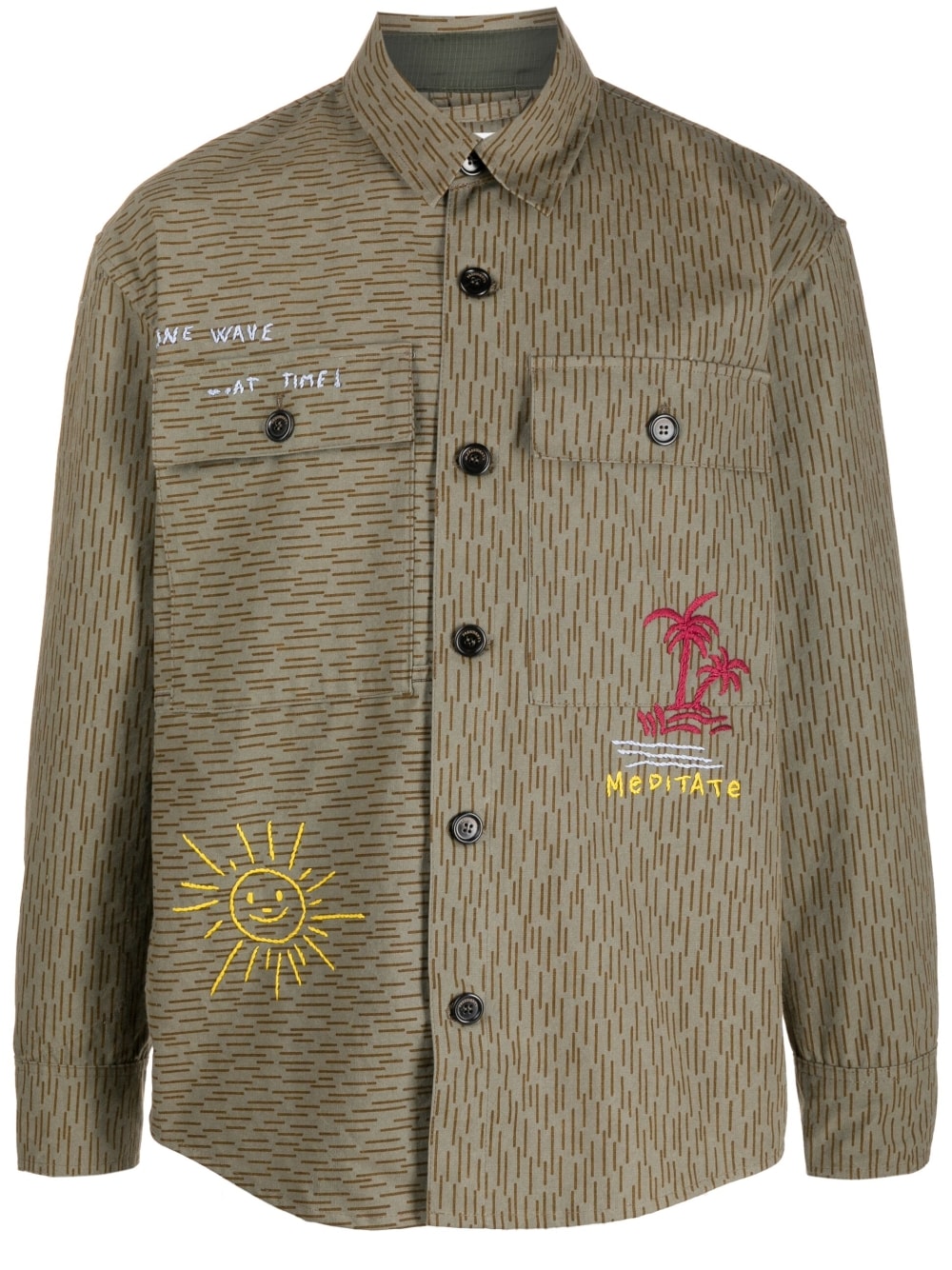 President's Camouflage Print Shirt