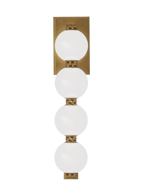 Natural Brass LED Wall Sconce from the Perle Collection