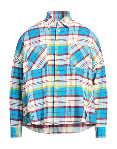 Man Shirt Azure Size 2 Cotton