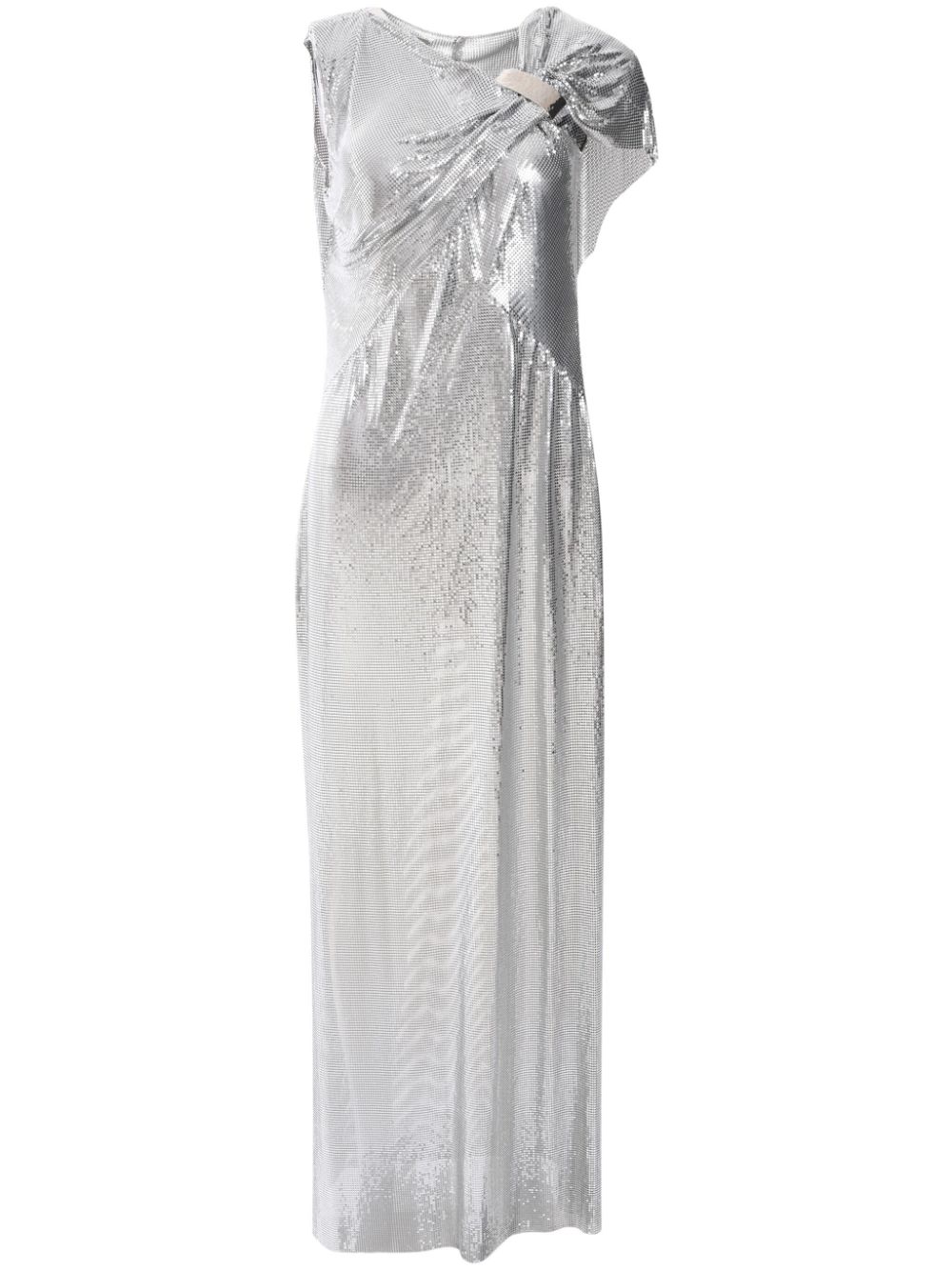 Metallic mesh gown - Silver