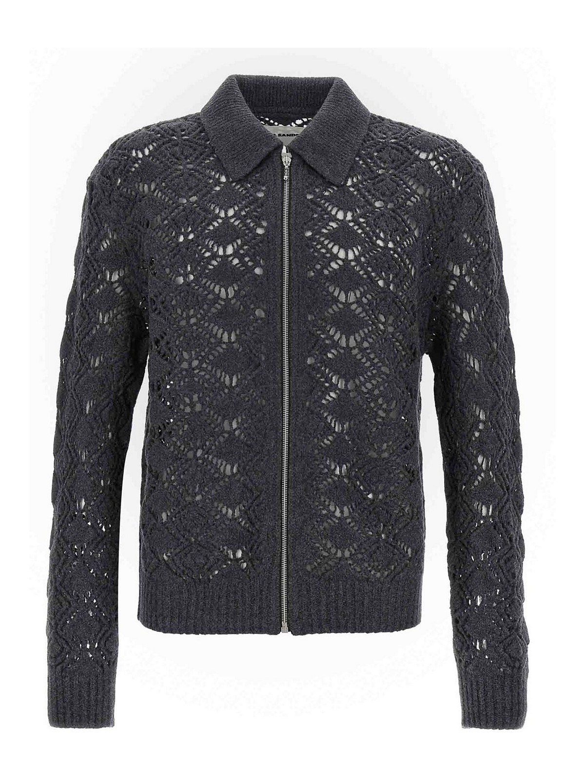 Openwork Wool Cardigan