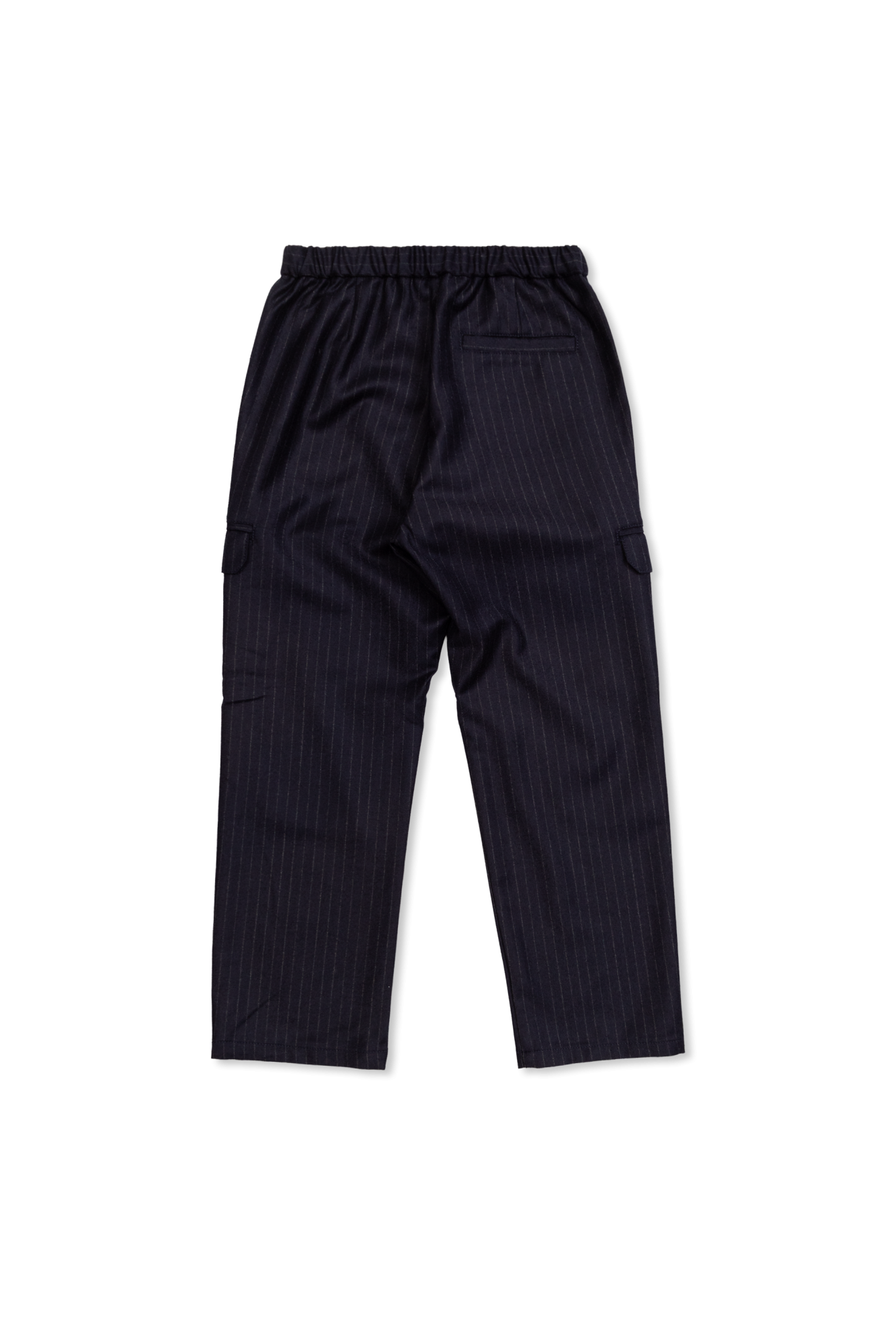 Wool Trousers, Unisex, Navy Blue