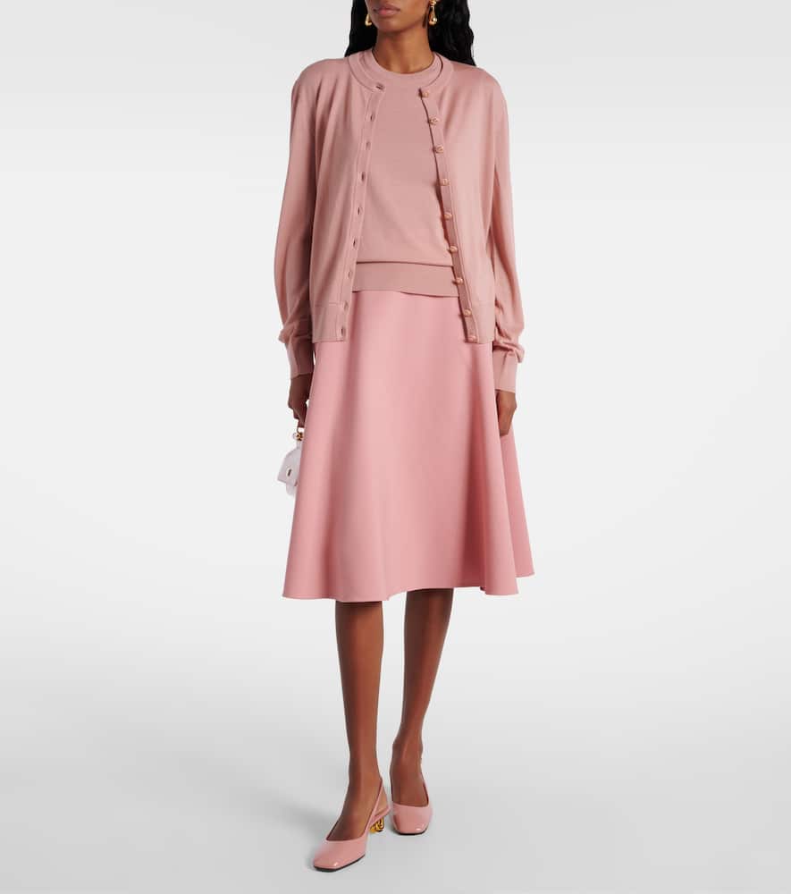 Virgin wool cardigan