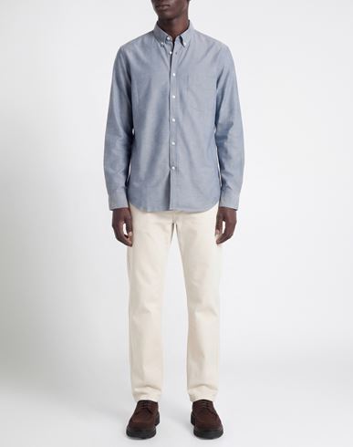 Man Shirt Slate blue Size M Organic cotton