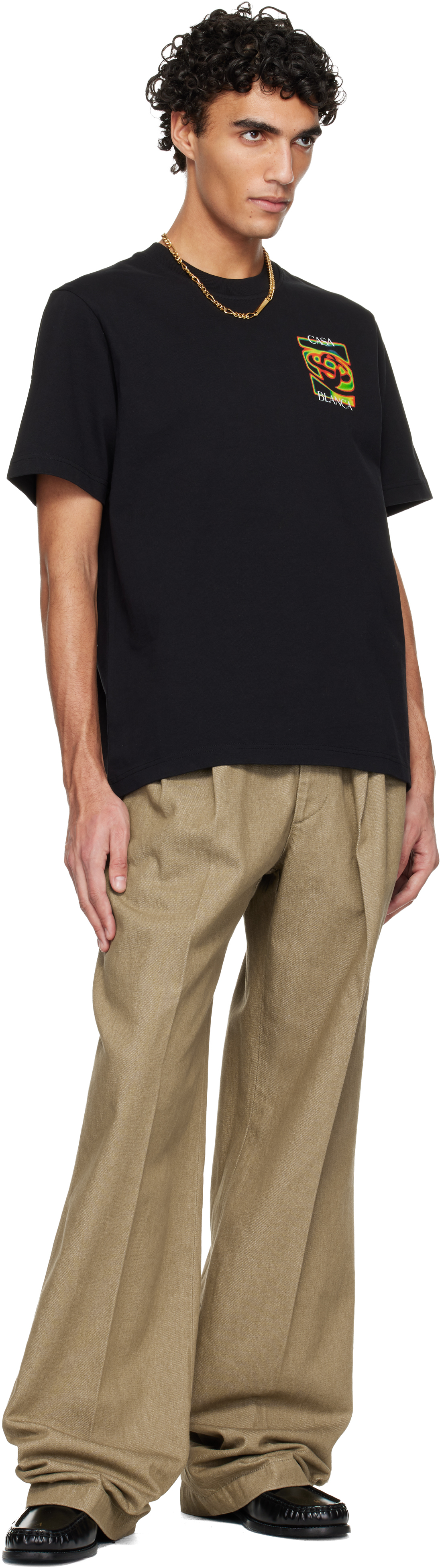 Black Heat Map Logo Short Sleeve T‑shirt