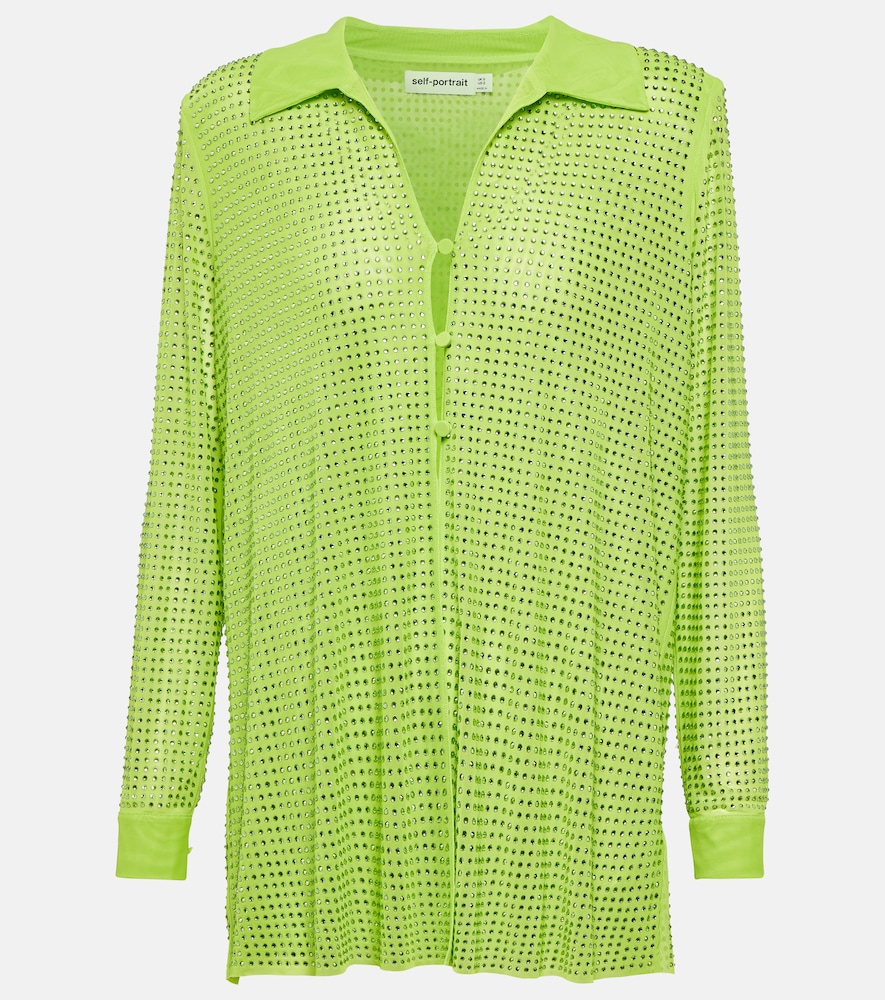 Self-Portrait Embellished shirt