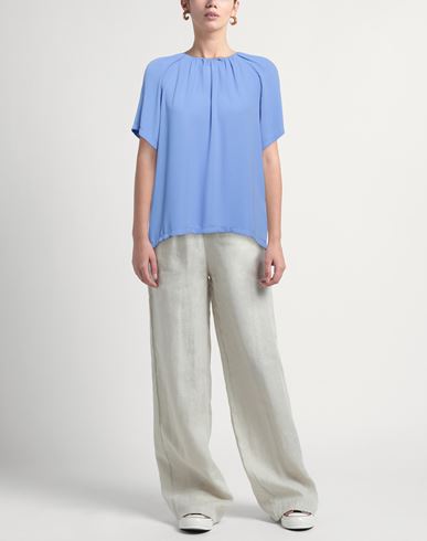 Woman Top Light blue Size 2 Viscose