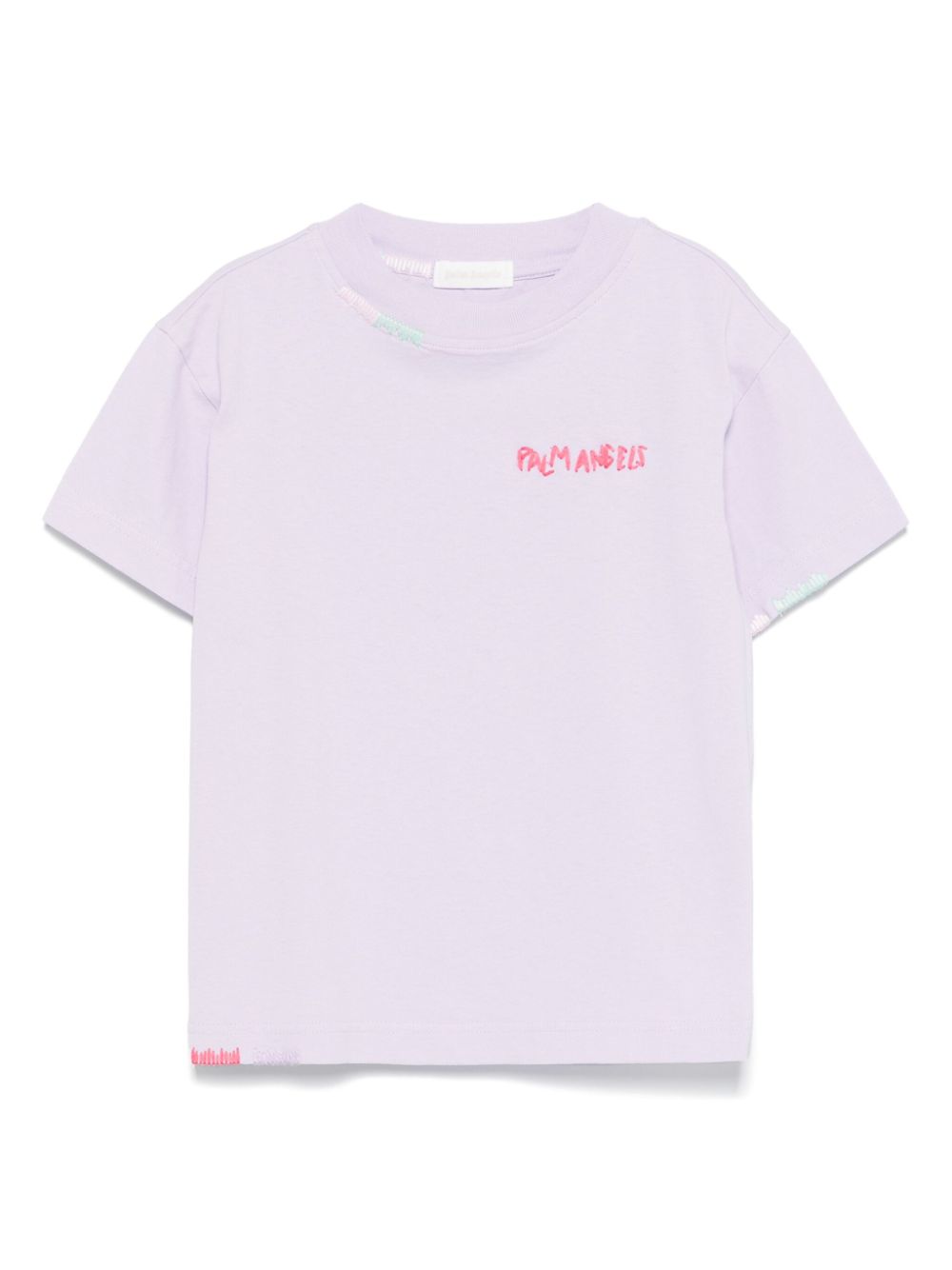 Logo-embroidered T-shirt - Purple