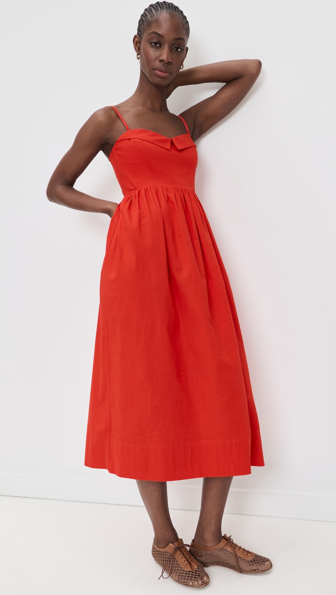 The Verse Dress Hot Red