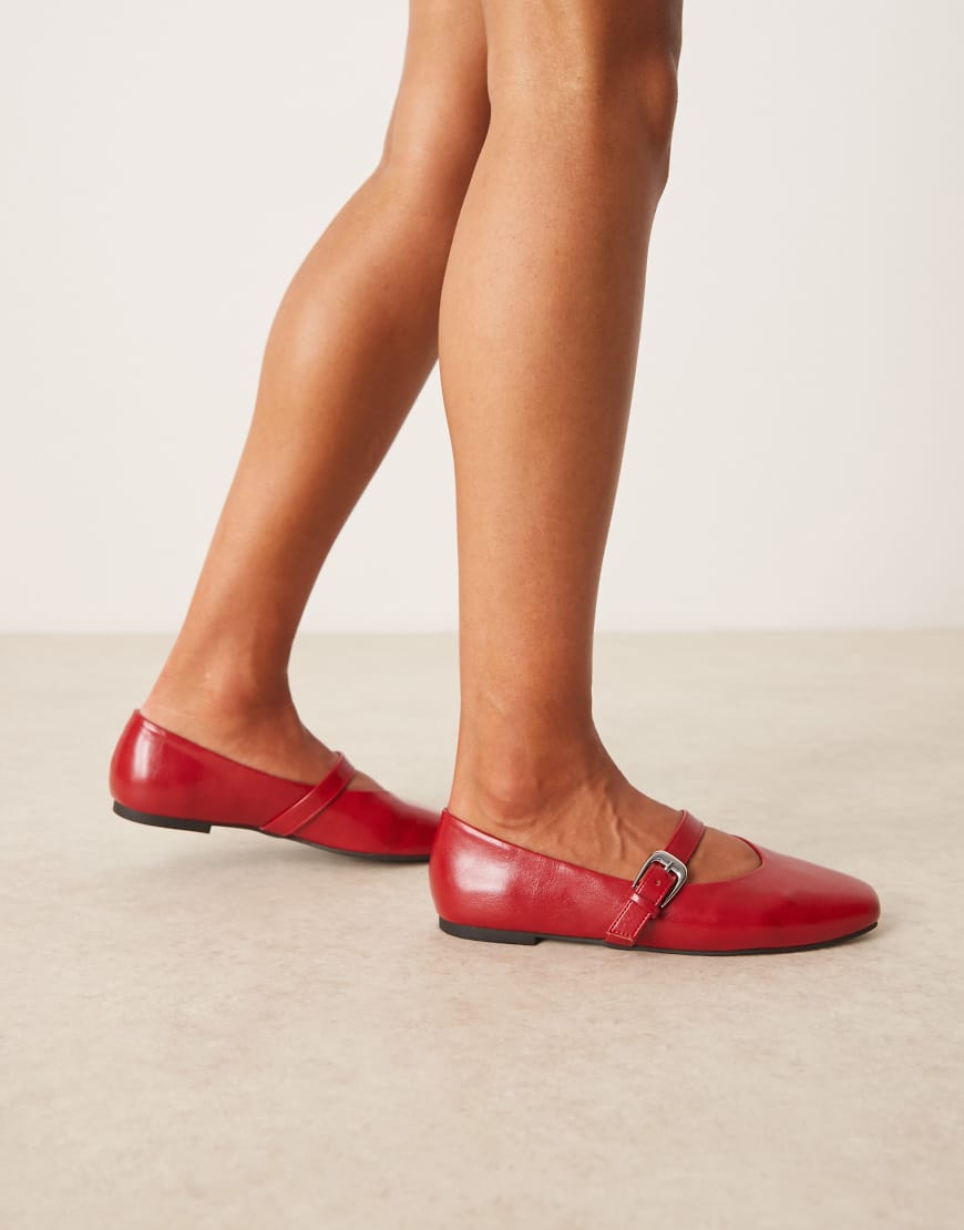 Leah mary jane ballets in cherry red