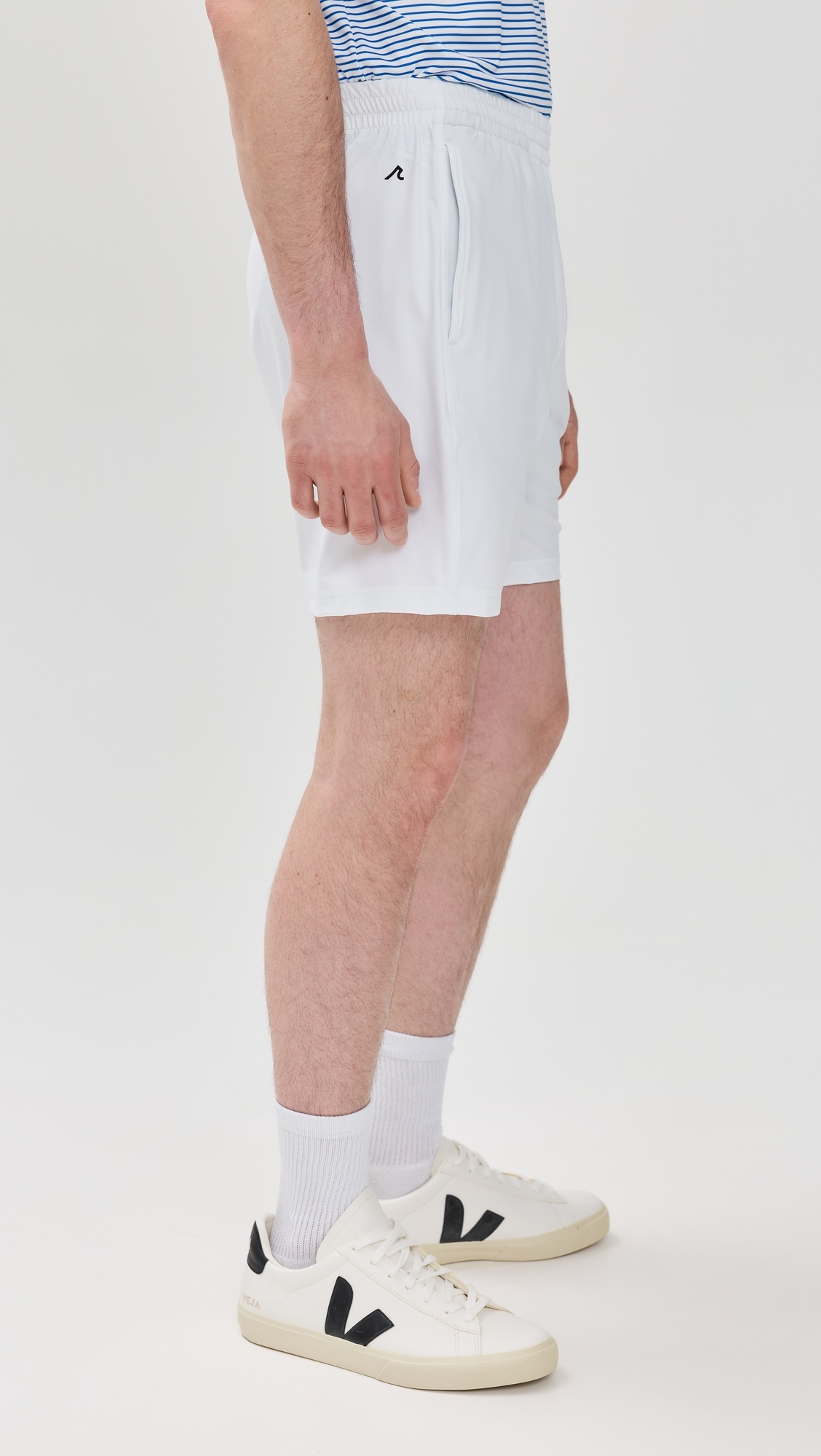 Redvanly Byron Tennis Shorts 7 Bright White