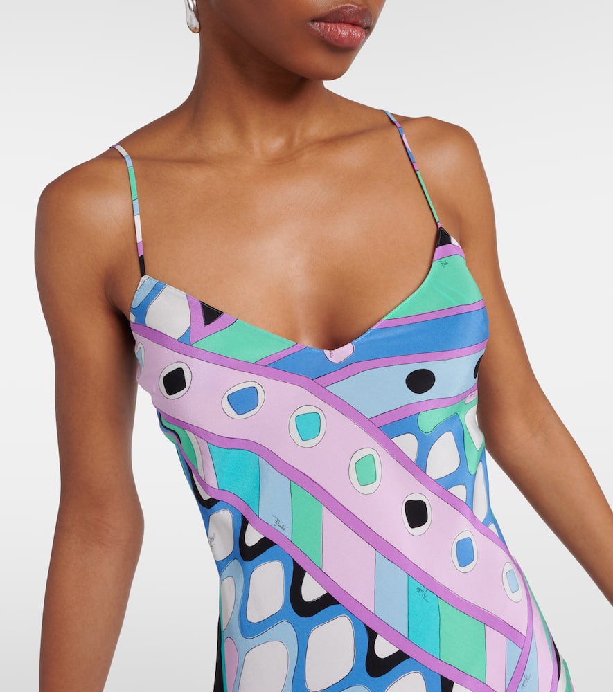 Vivara-printed silk maxi dress