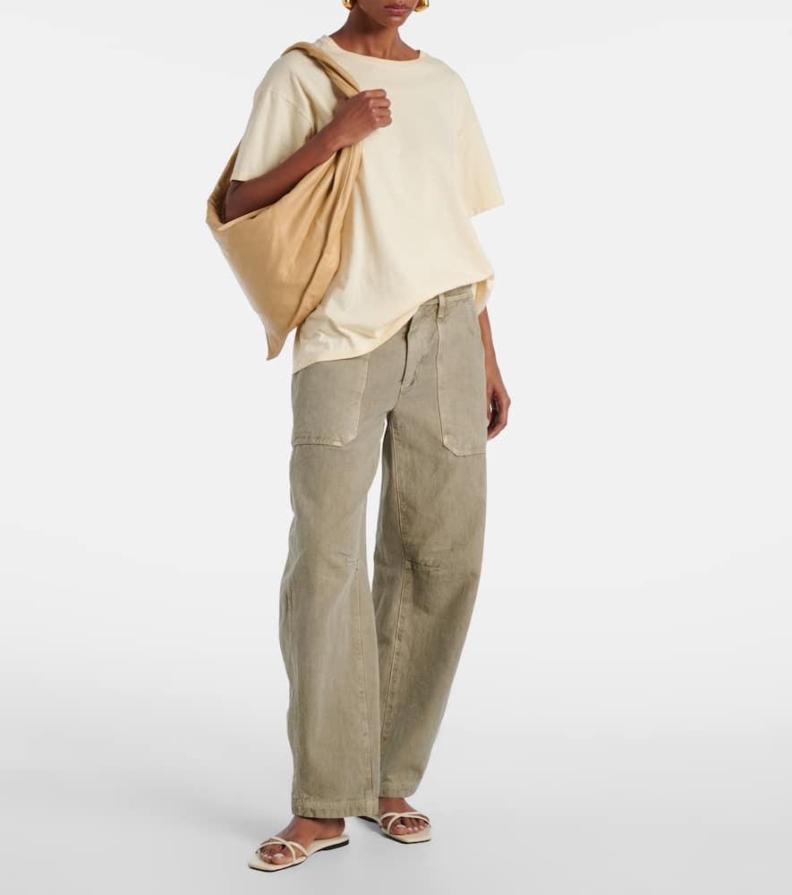 Rookie cotton barrel-leg cargo pants