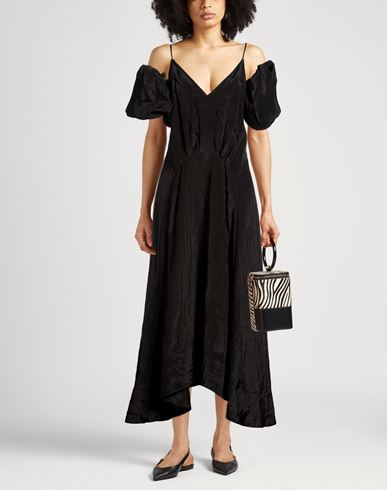 Woman Maxi dress Black Size 6 Viscose, Nylon