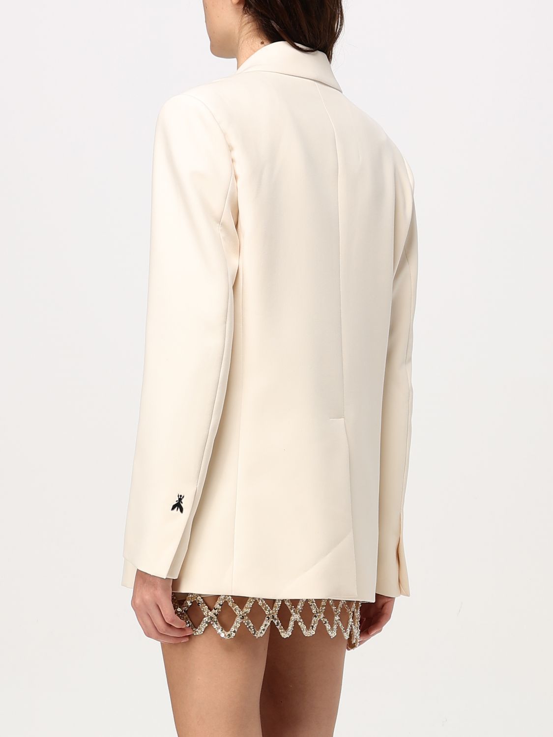 Buttoned twill blazer - Neutrals
