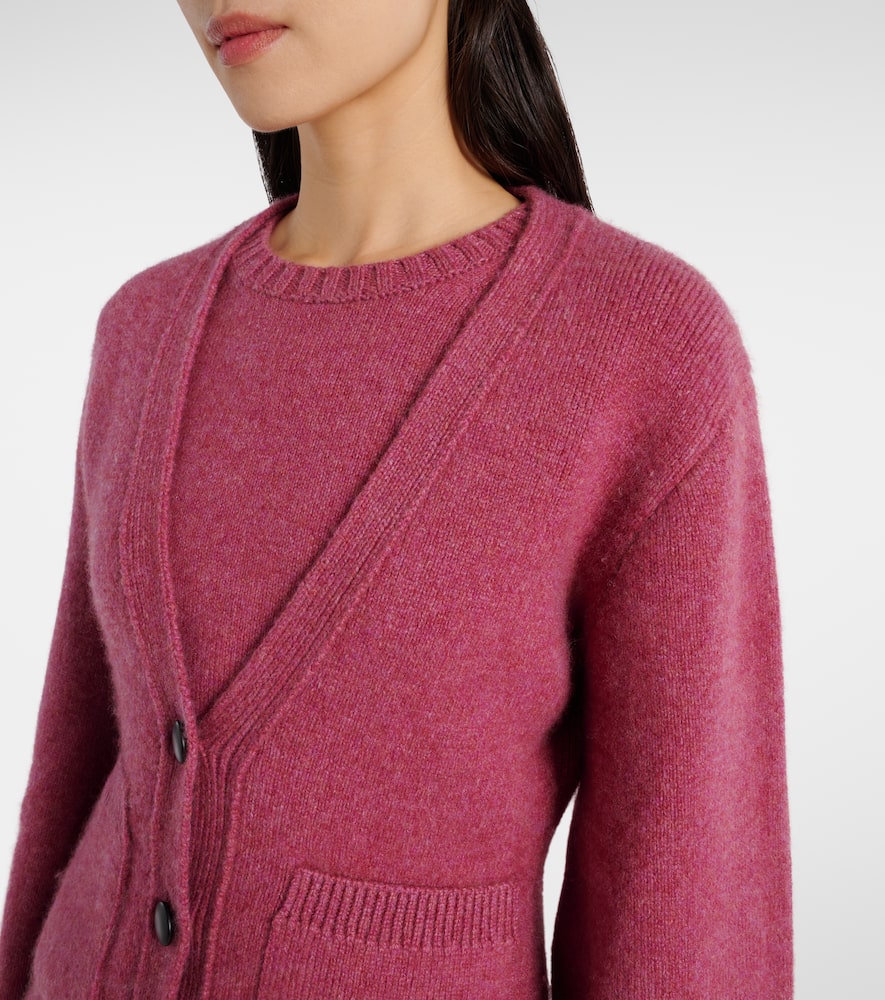 Scarlet cashmere cardigan