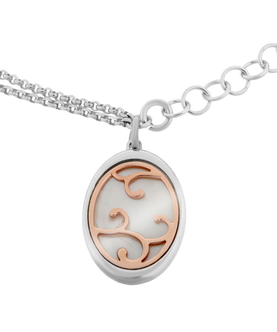 Orphelia 'Jarina' WoMens 925 Sterling Silver Bracelet - Silver/Rose ZA-7165 - Silver & Rose Gold - One