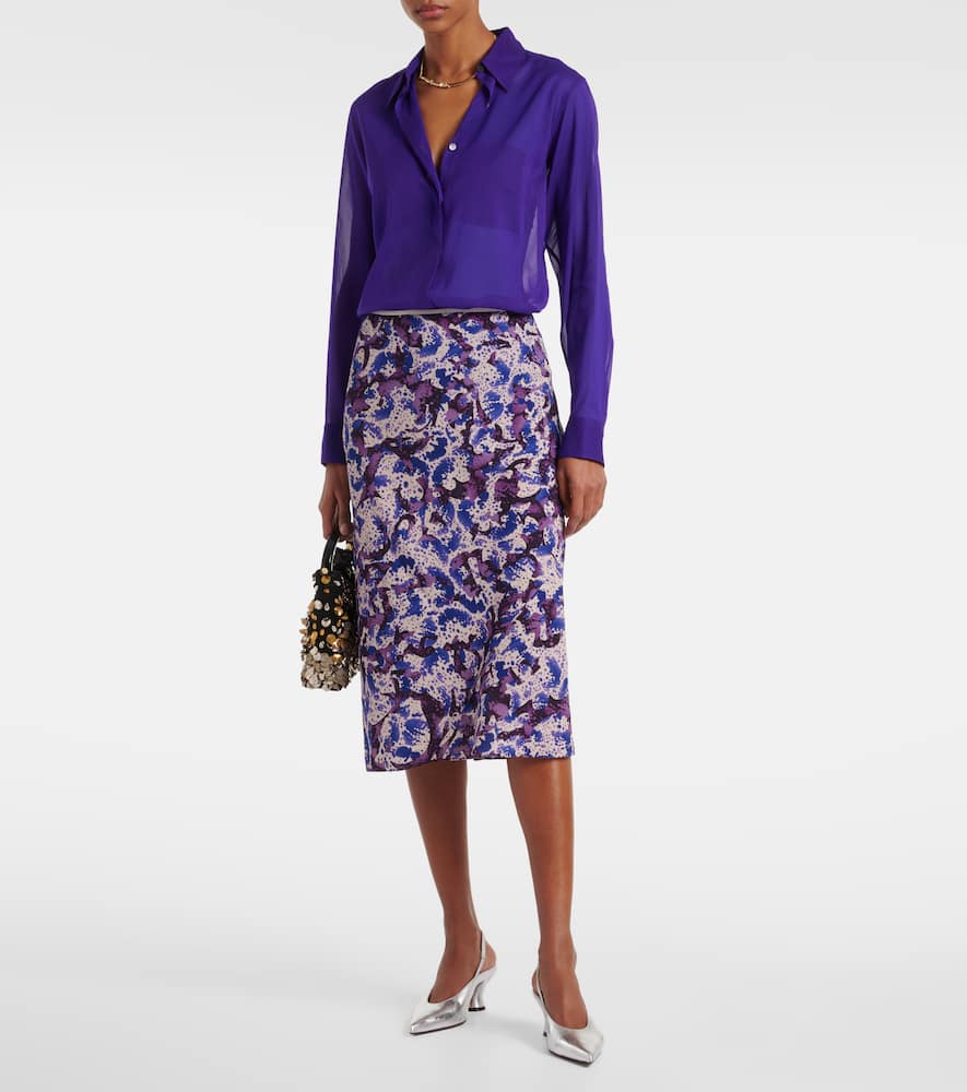 Silk-blend shirt