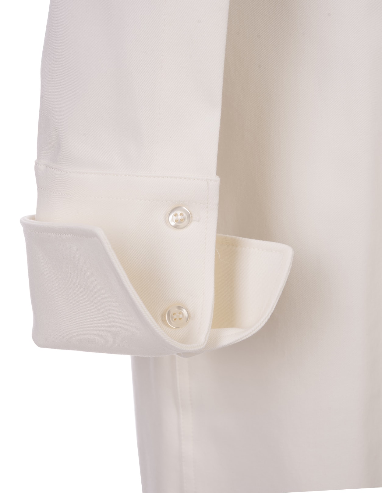 White Felino Shirt Dress