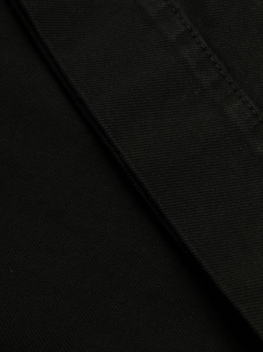 Black Low-rise Wide-leg Jeans