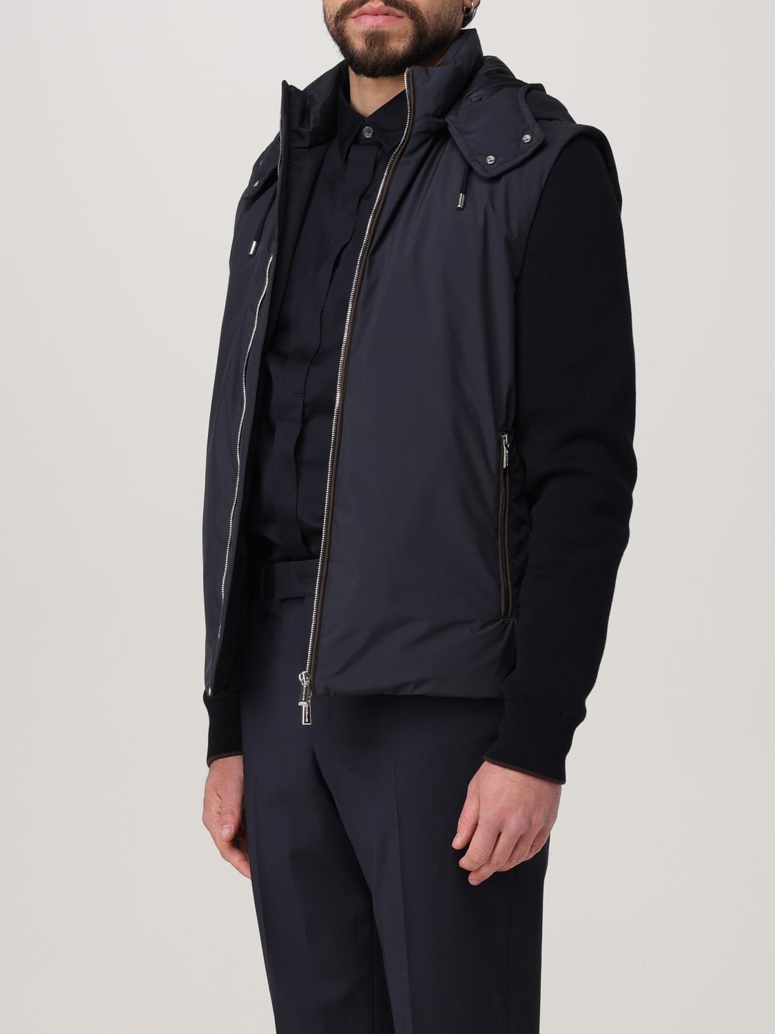 Coat Men color Blue