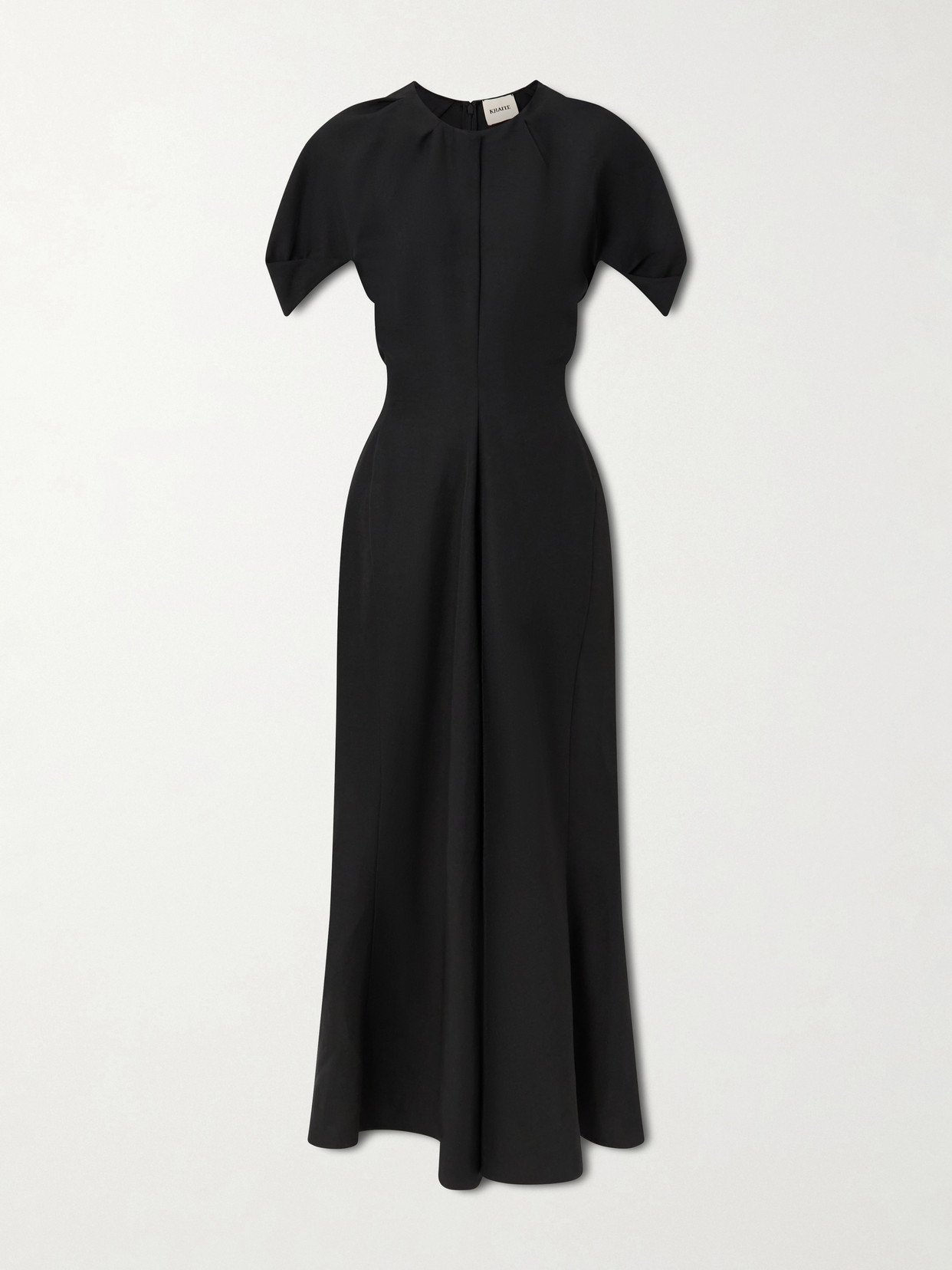 Ria Woven Midi Dress - Black
