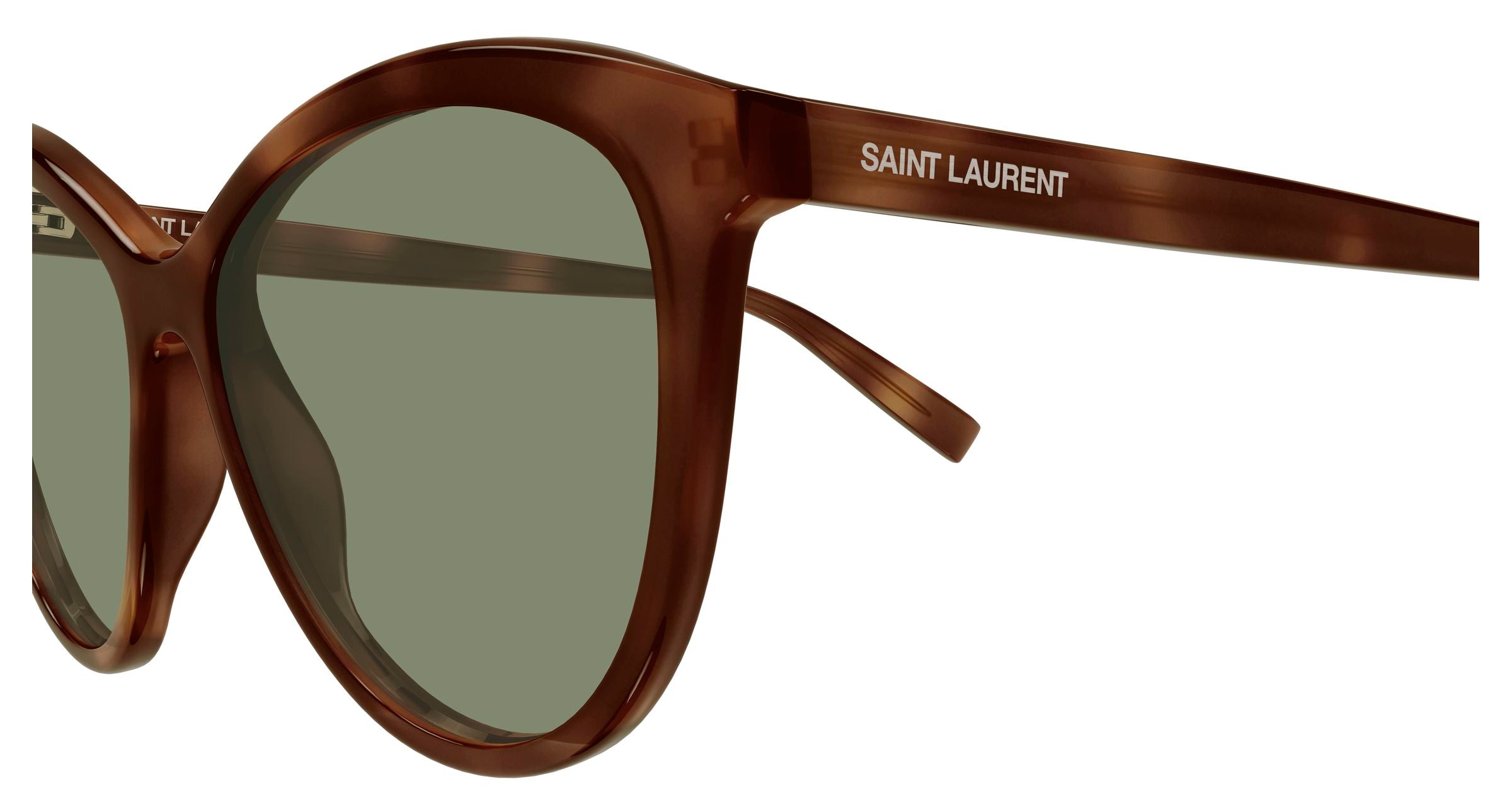 SAINT LAURENT Woman SAINT LAURENT SL 456 010 Sunglasses Acetate Havana Green Cat Eye