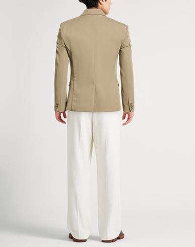 Man Blazer Khaki Size L Polyester, Viscose, Elastane