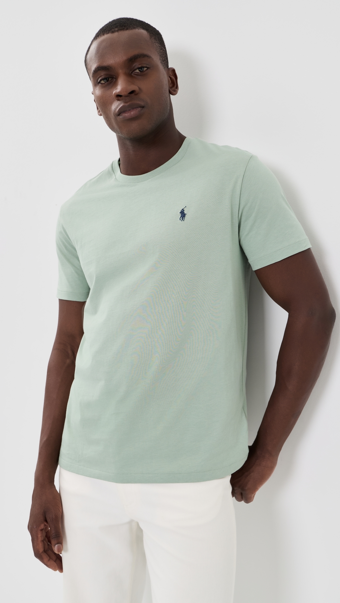 Standard Fit Jersey Crewneck Tee Light Green