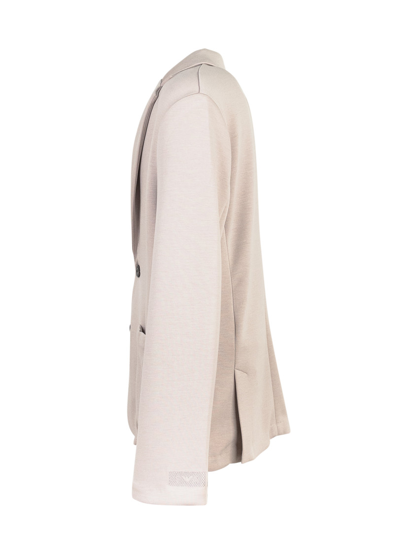 Kids Beige Solid Blazer