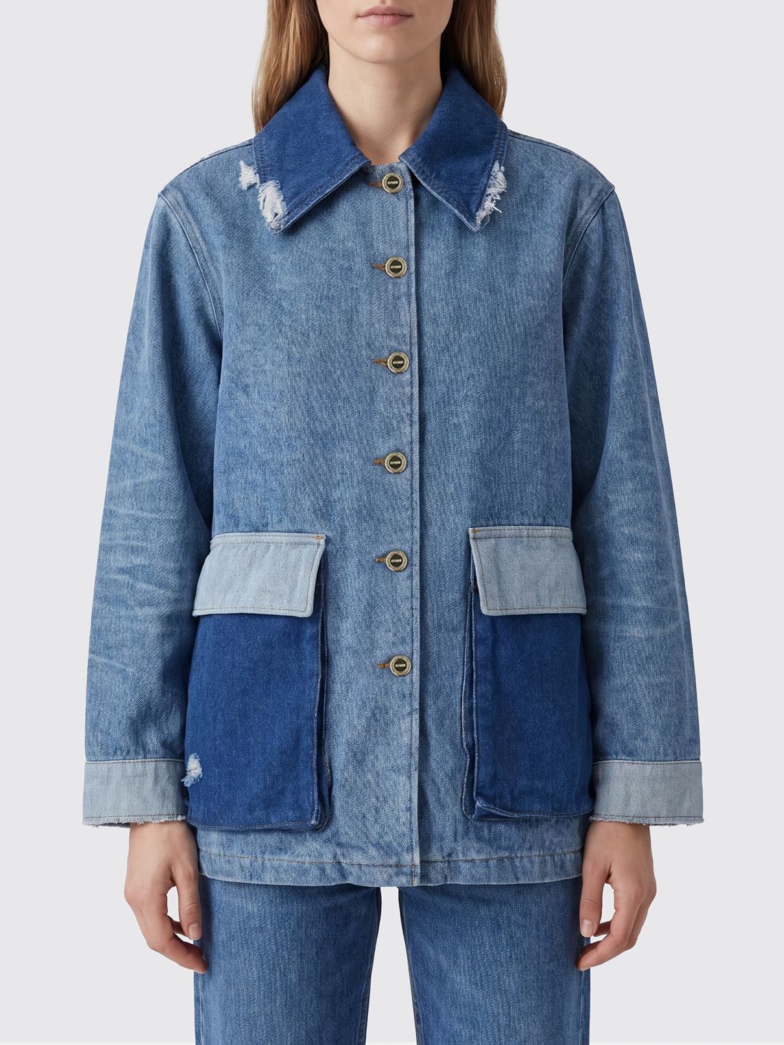 Jacket Woman color Blue