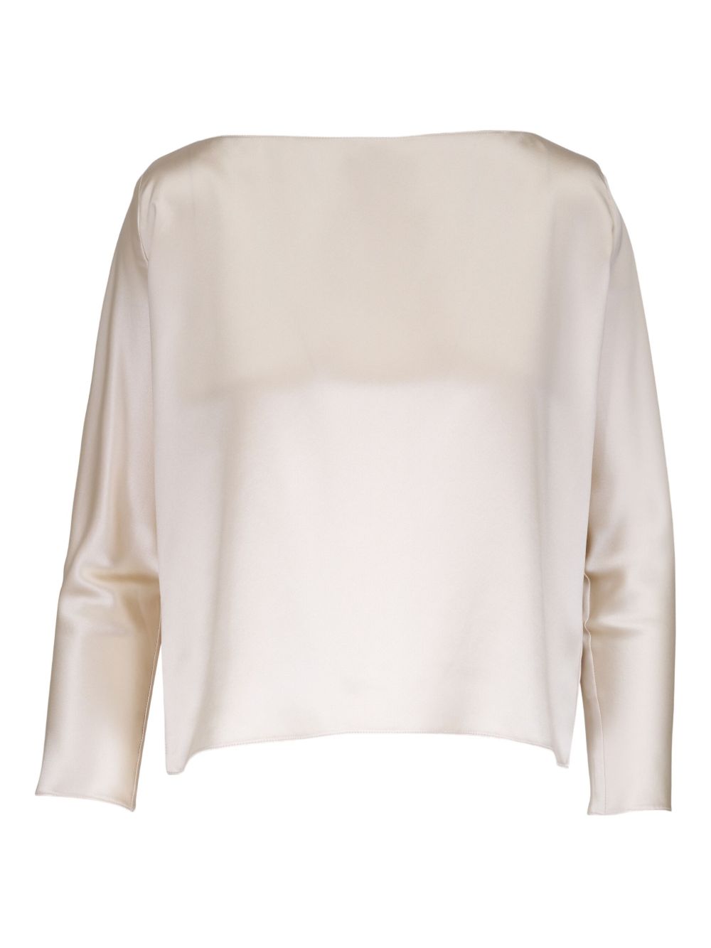 Peter Cohen satin boxy top - Neutrals