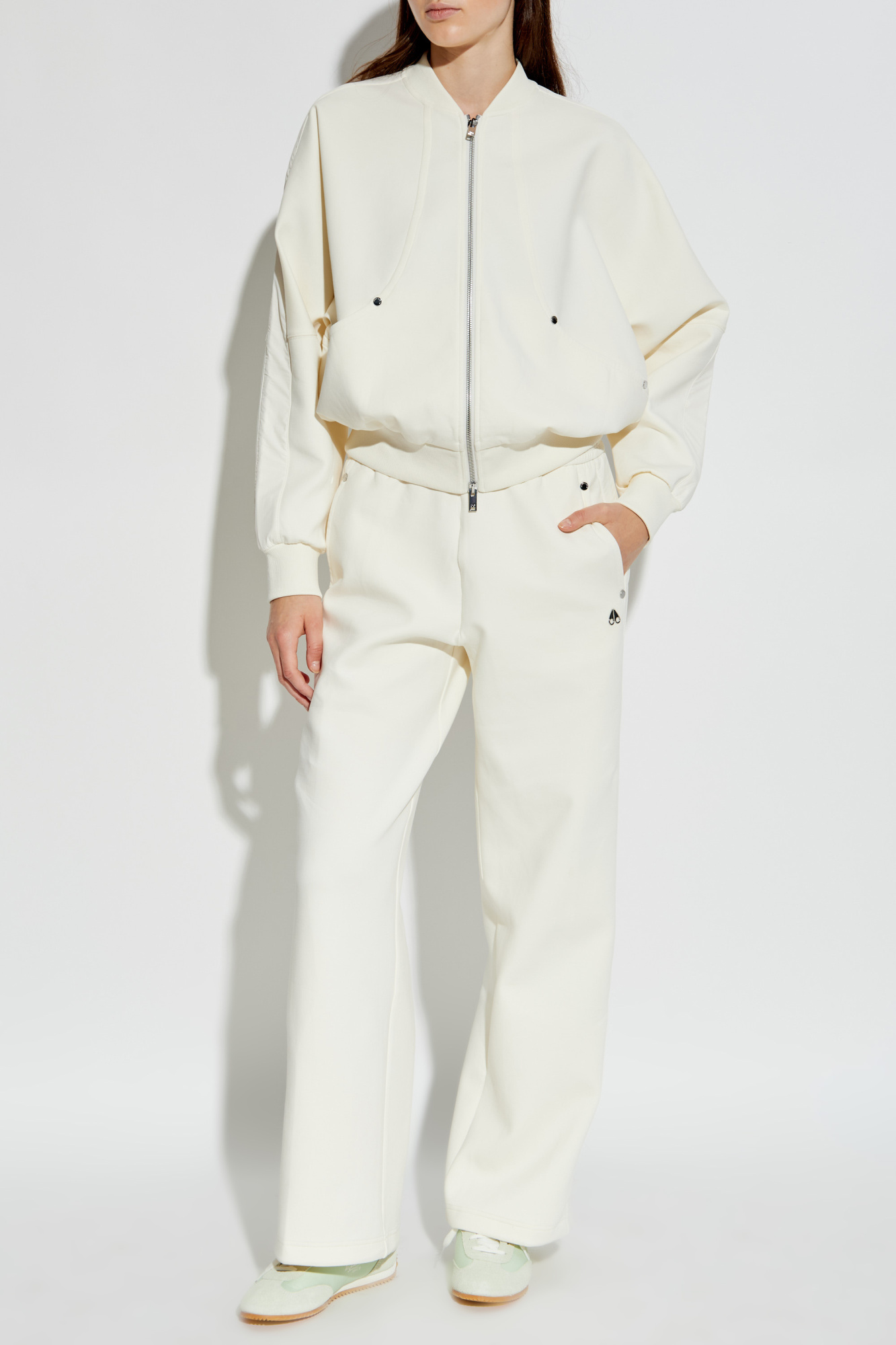 Sweatpants With Straight-leg Cut, Women's, Cream