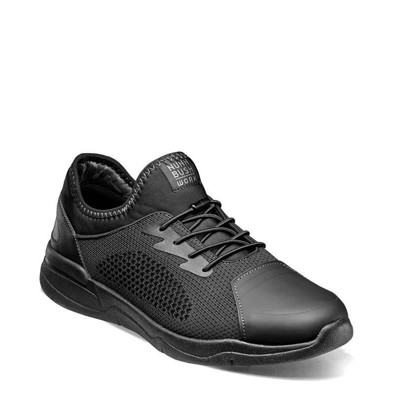 Men's Grazie Work Splash Guard Oxford Shoes (Black)