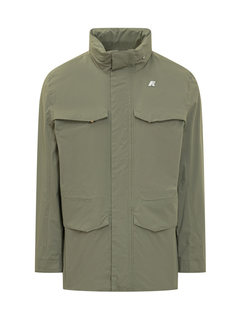 Green Solid Hood Jackets