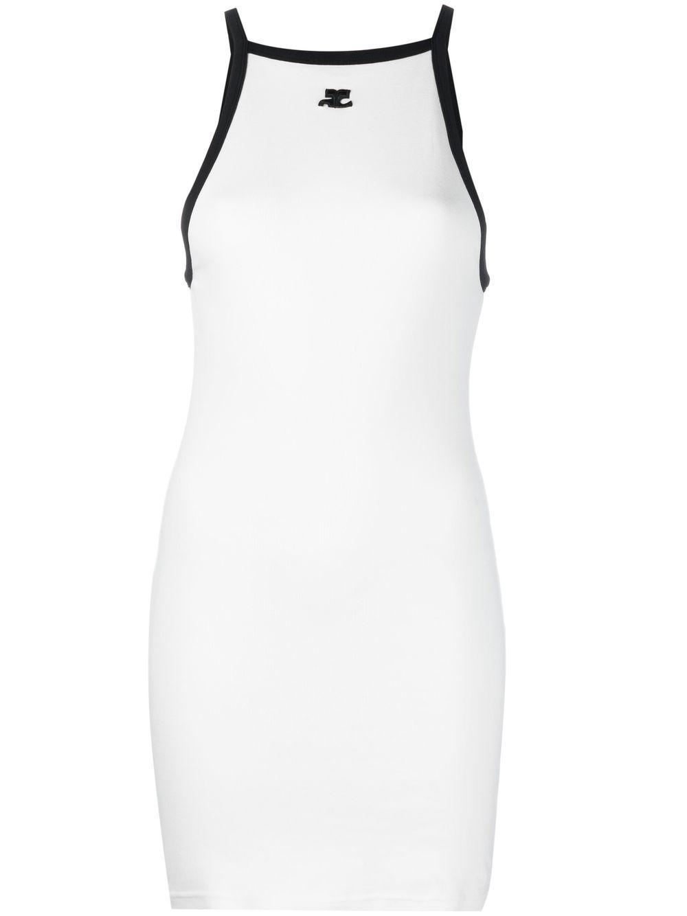 Sleeveless mini-dress - White