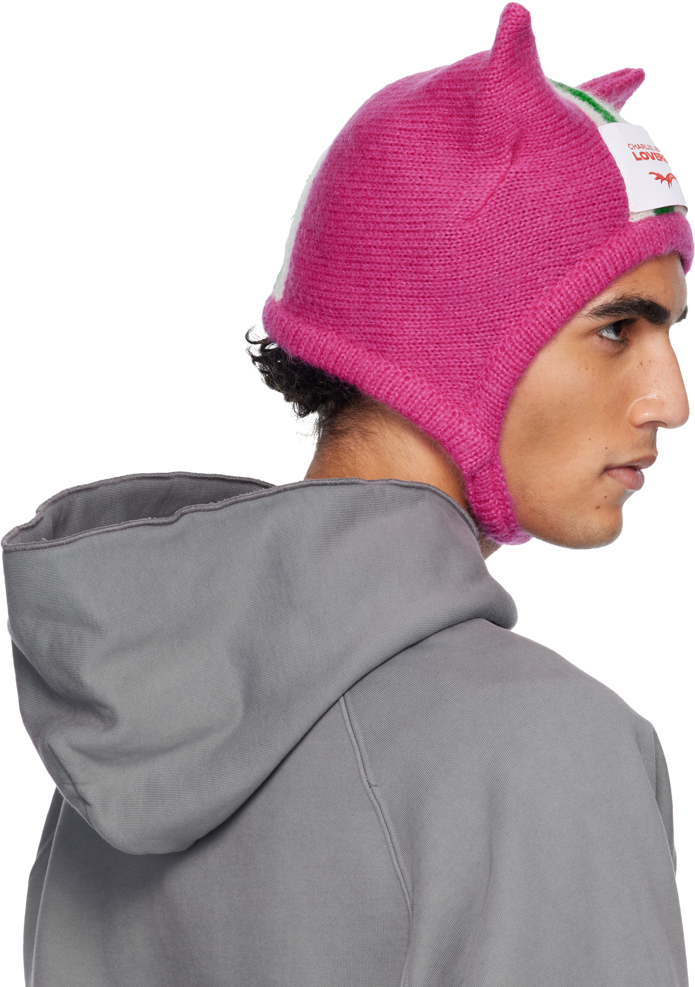 Pink Ears Bonnet Beanie