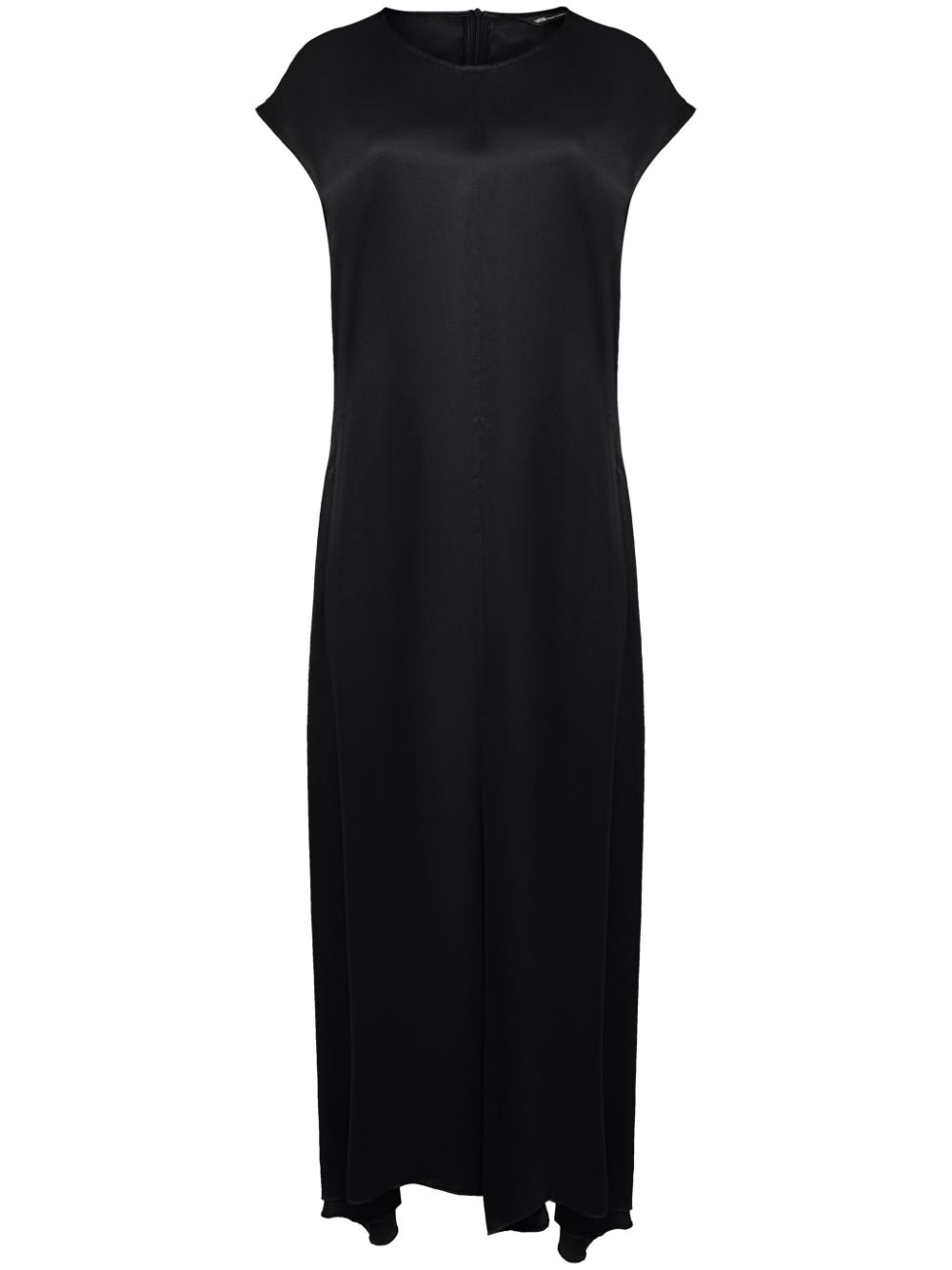 Sleeveless midi dress - Black