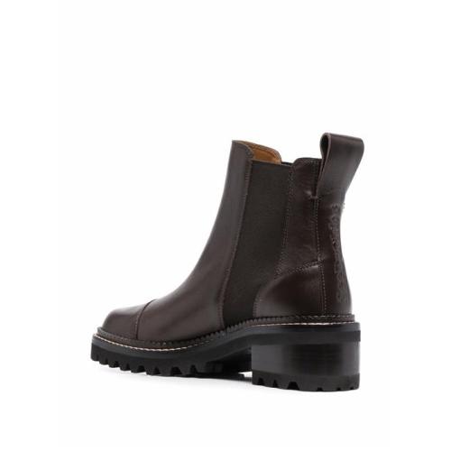 Mallory leather boots - Brown