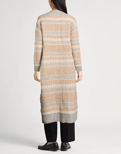 Collezione N_01 Woman Cardigan Beige Size M Alpaca wool, Wool, Polyamide