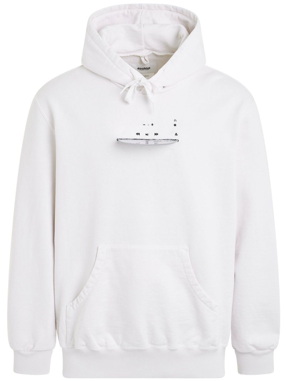 CD-R embroidered cotton hoodie - Black
