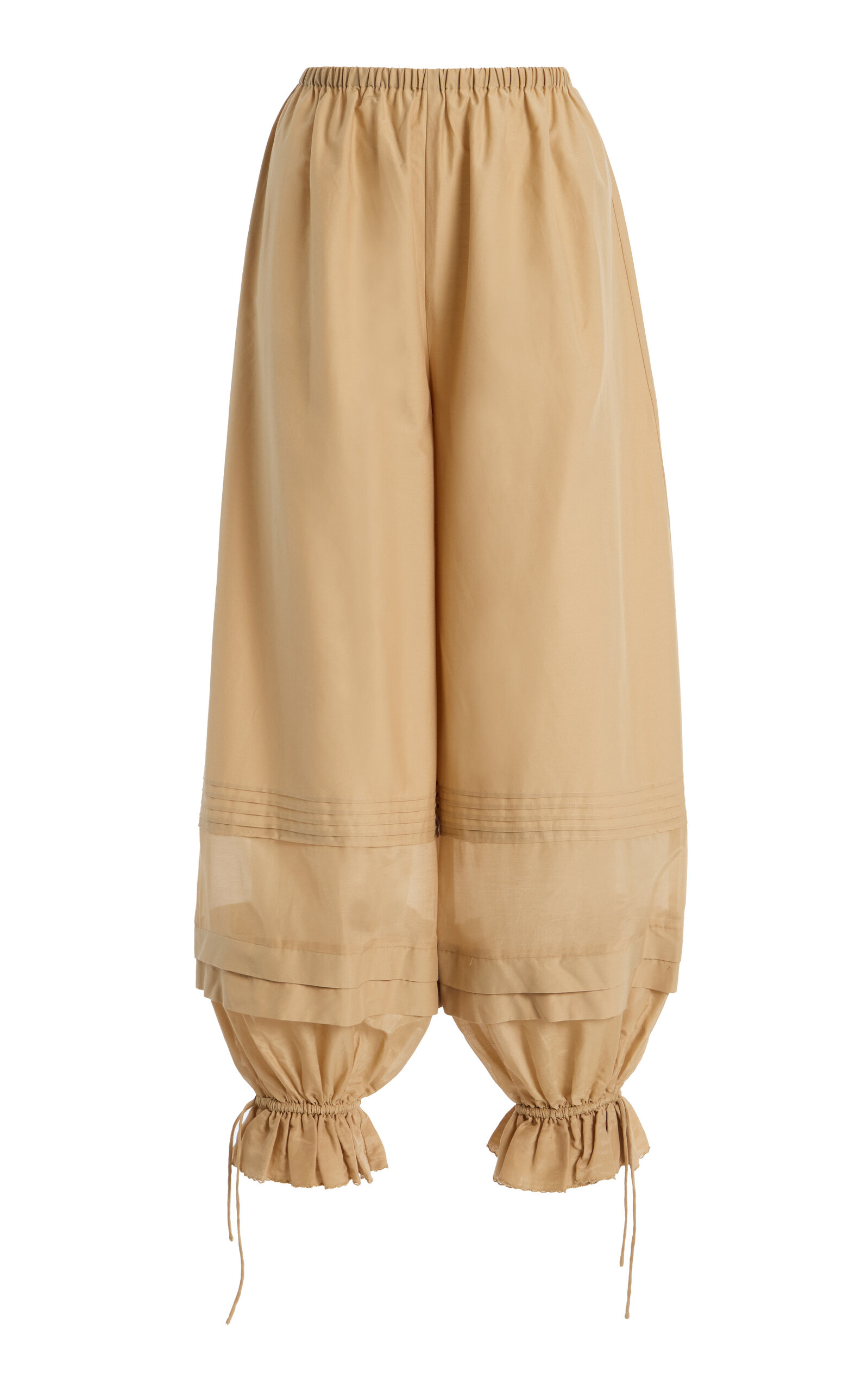 Exclusive Pearl Cotton-Silk Balloon Pants - Moda Operandi
