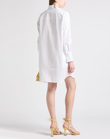 Woman Mini dress White Size M Cotton
