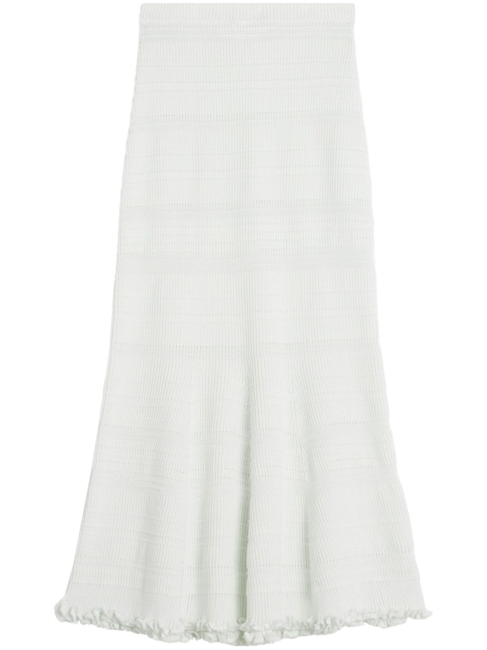 Cotton maxi skirt - White