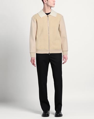 Man Jacket Sand Size 40 Cotton