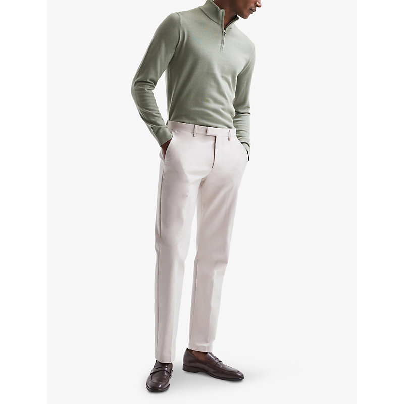 Mens Kale Blackhall Slim-fit Wool Jumper