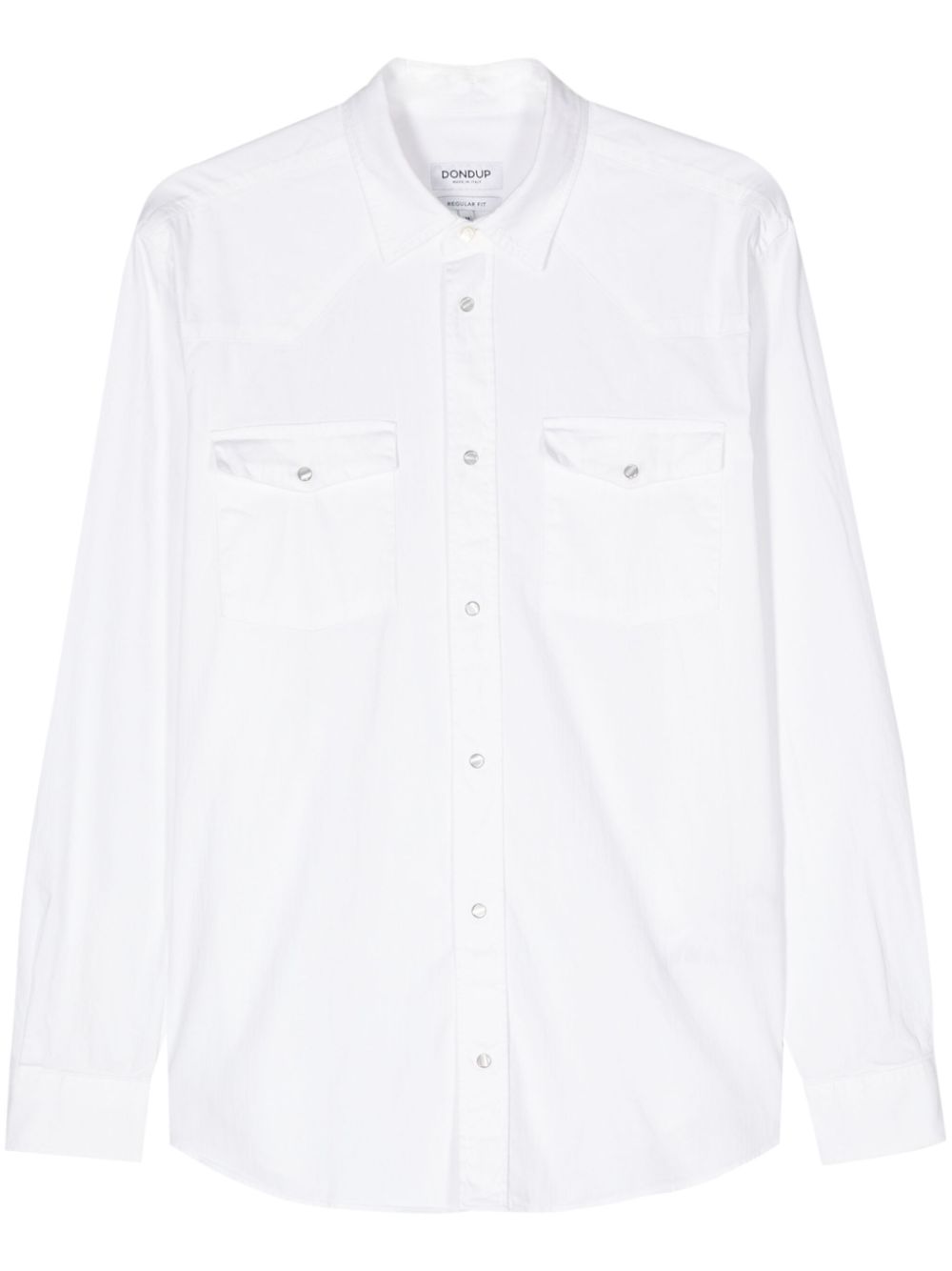 Yoke-design shirt - White